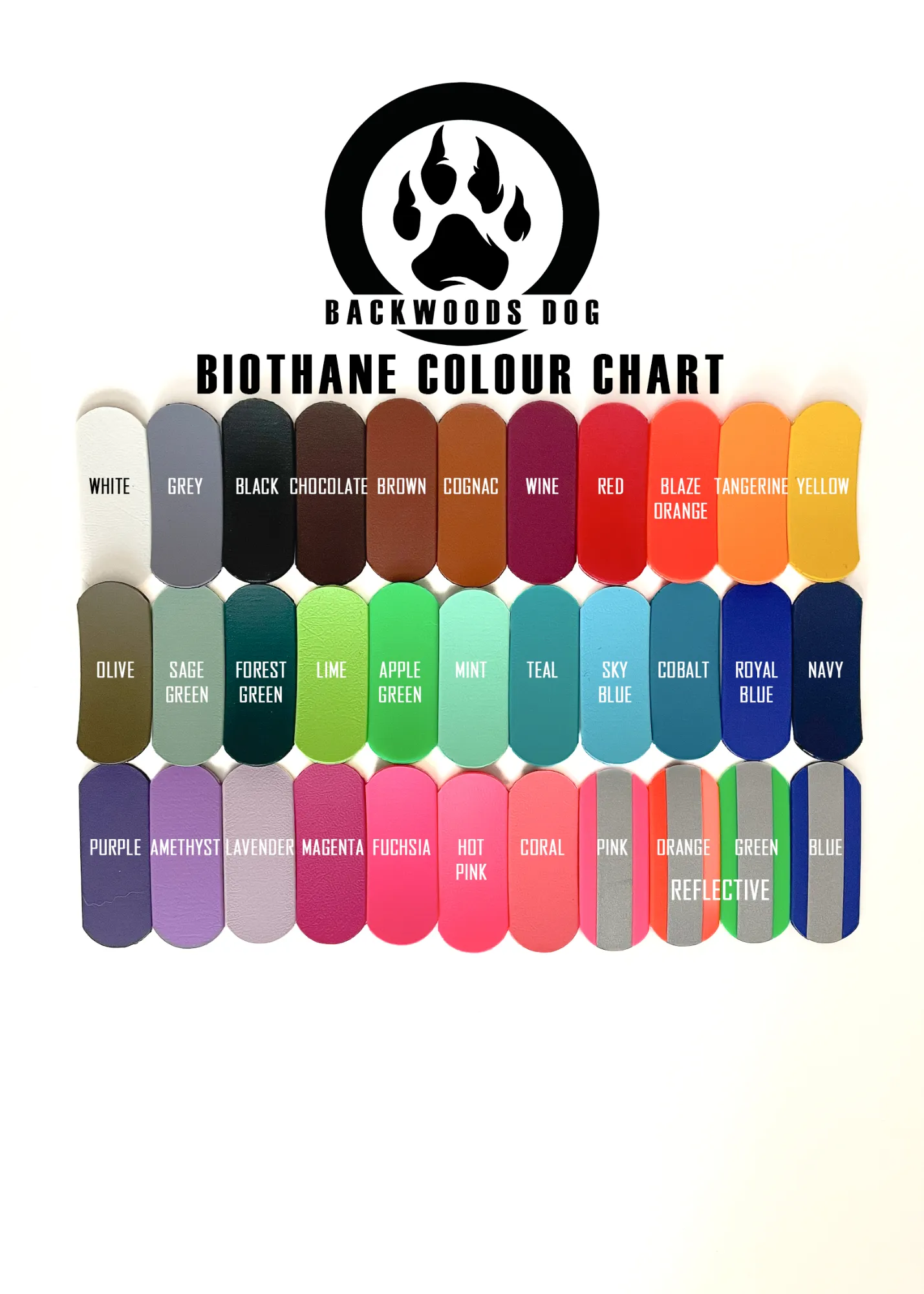 1" Waterproof BioThane Adjustable Martingale Collar