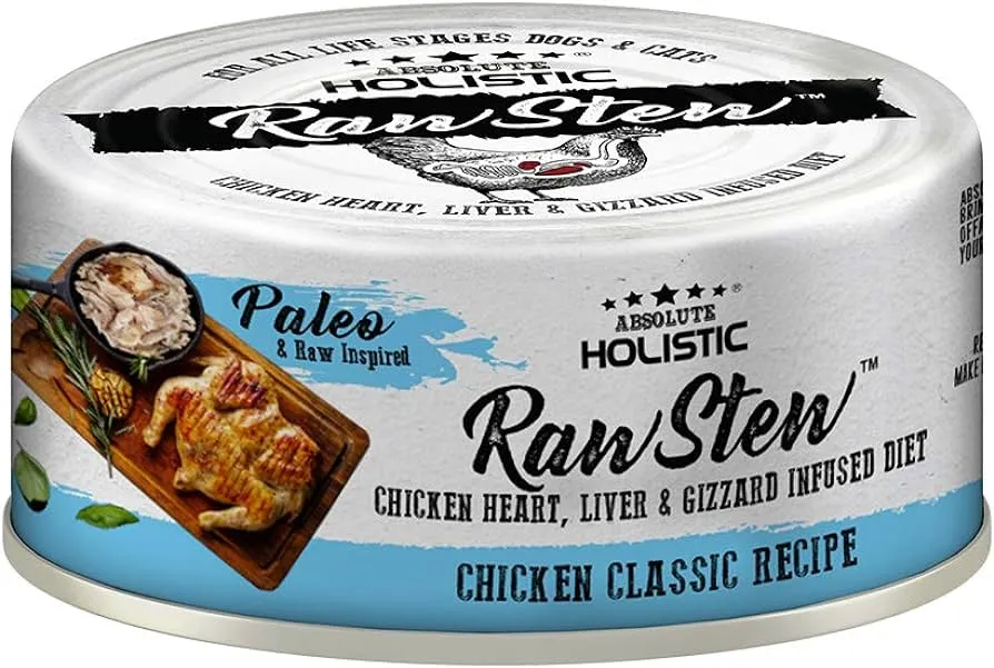 Absolute Holistic Raw Stew Canned Food For Pets - Chicken Classic (80g)