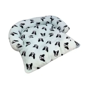 ACE PET Boston Powder Blue Furry Empress Dog Bed