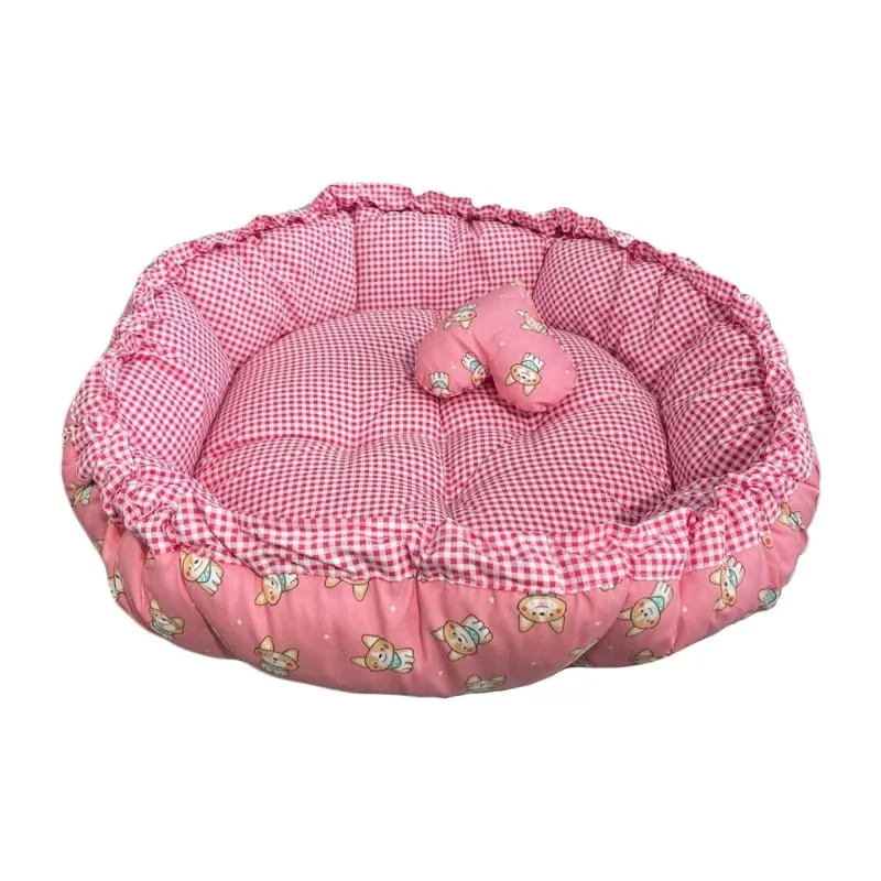 ACE PET Dog Pink Cupcake Dog Bed (2 Sizes)