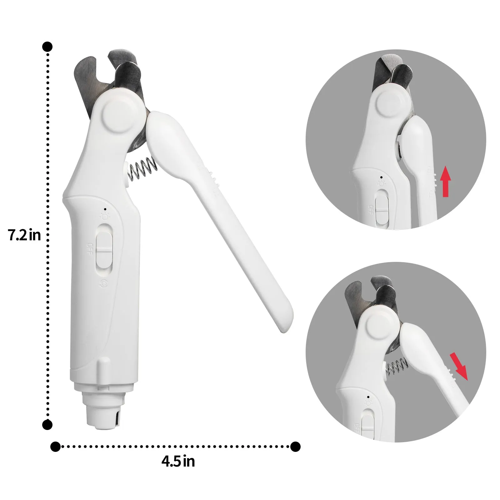 Aiitle Patented All-in-one Rechargeable Pet Nail Trimmer