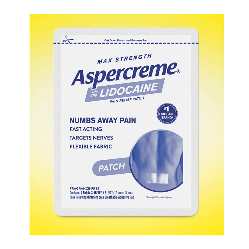 ASPERCREME LIDOCAINE PAIN RELIEF PATCH