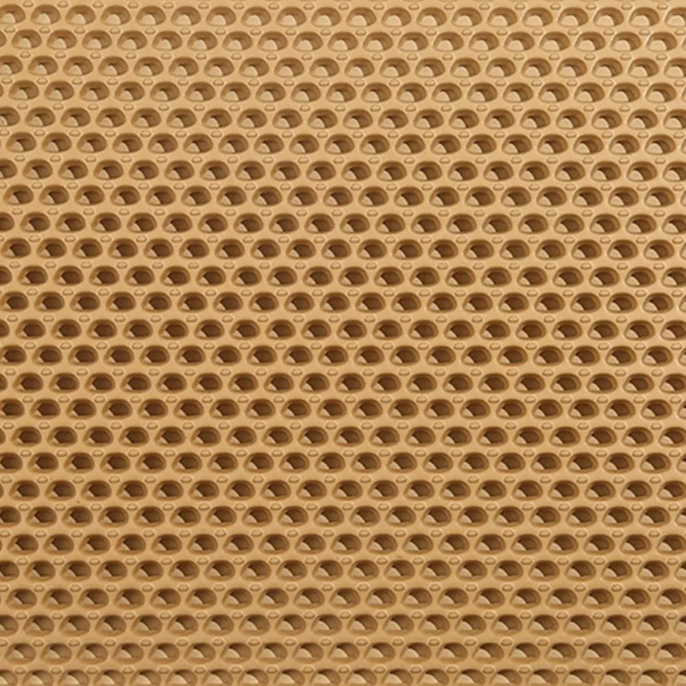 BEESCLOVER Double Layers Cat Litter Mat with Mili Shape Kitty Litter Trapping Mat Training Pee Pads