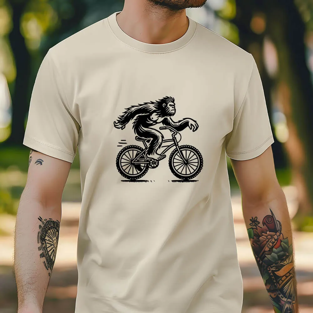 Bigfoot on Bicycle DTF Transfer