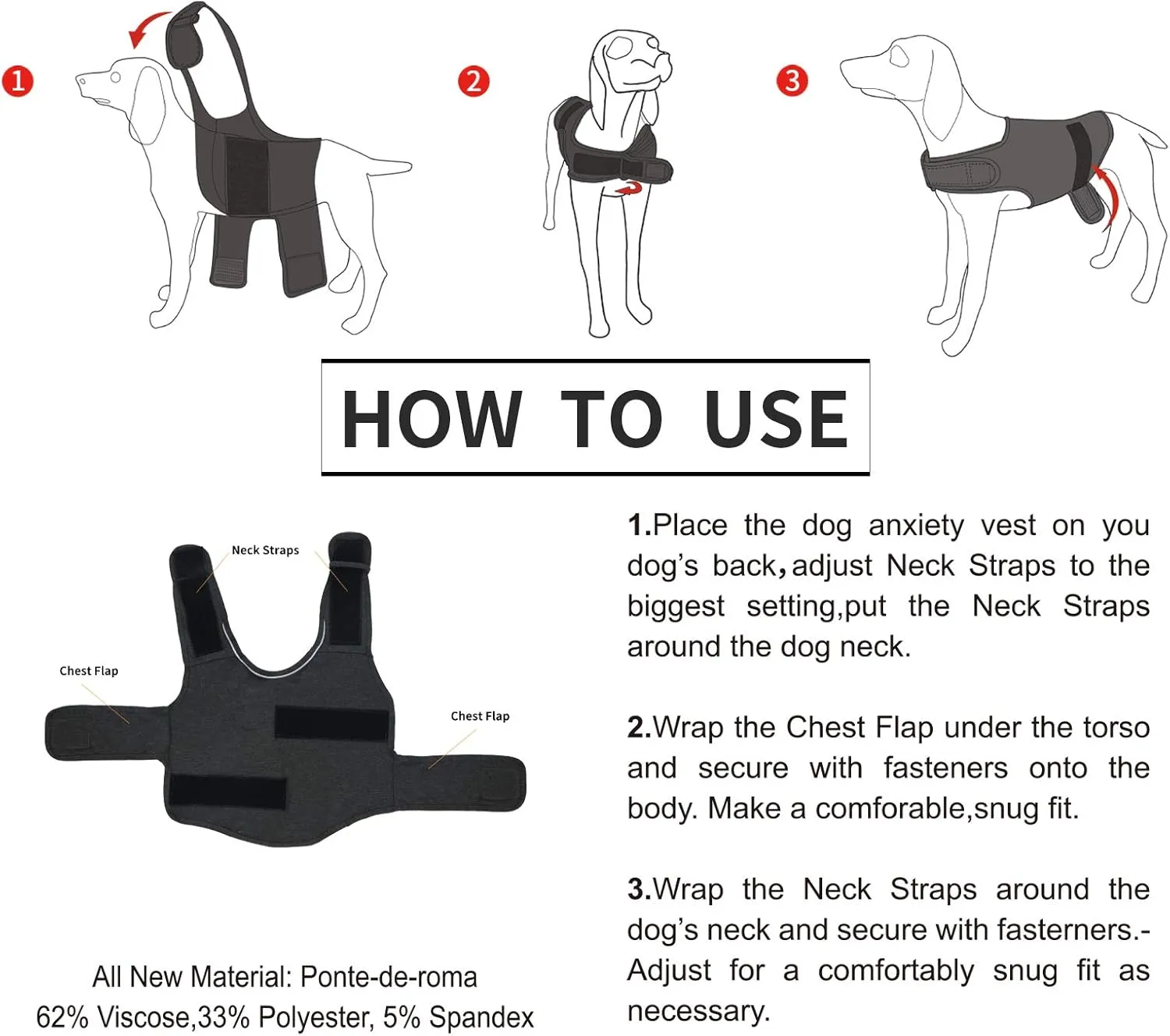 Comfort Dog Anxiety Relief Coat, Dog Anxiety Calming Vest Wrap for Thunderstorm,Travel,4th of July Fireworks,Vet Visits,Separation Anxiety Relief for Dogs (S, Light Gray)