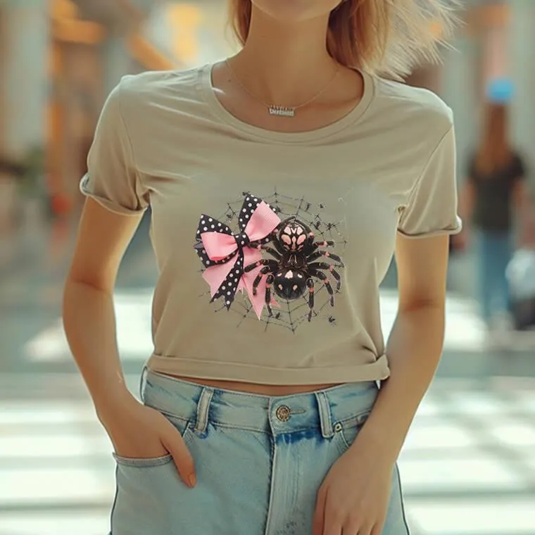 Coquette Spider Bow DTF Transfer