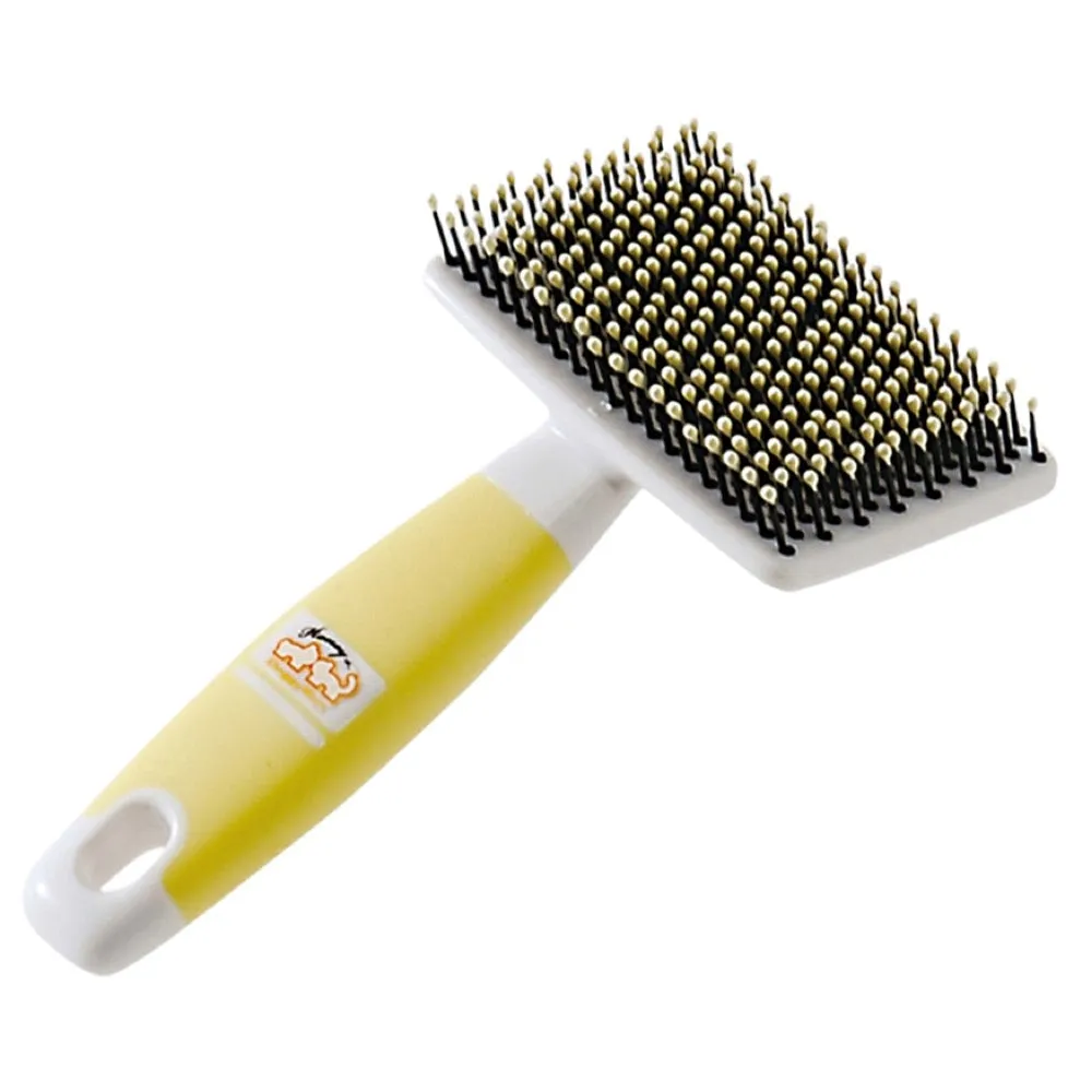 DoggyMan Honey Smile Soft Round Tip Slicker Brush For Dogs