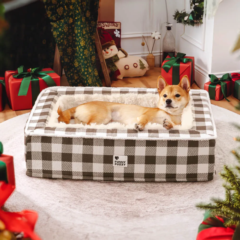 Festive Calming Pet Bed - Gift Bundle 3pcs