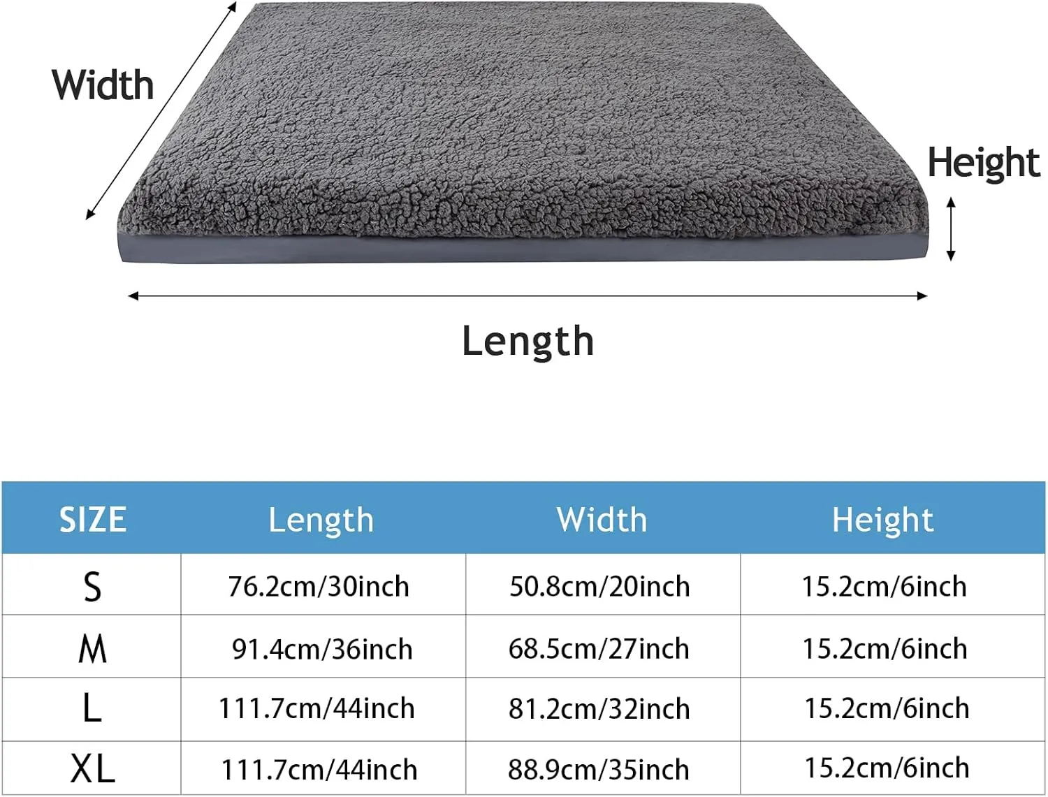 HNYG Waterproof Dog Bed Cover,Dog Crate Pad Cover with Zipper,Oxford Dog Bed Sheets,Pet Bed Cover Hair Easy to Remove,Dog Bed Covers Replacement Washable (Gray #2, 35 * 44 * 6inch)