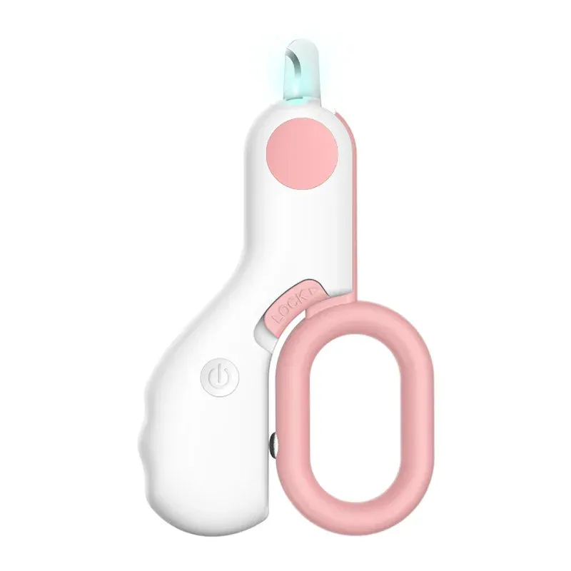 LED Light Pet Nail Clipper – Professional Cat & Dog Claw Trimmer with Safety Lock