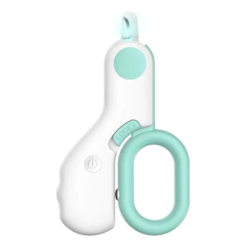 LED Light Pet Nail Clipper – Professional Cat & Dog Claw Trimmer with Safety Lock