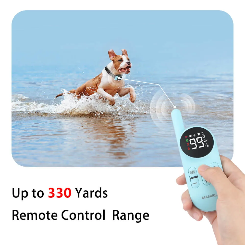 MASBRILL Rechargeable Electric Dog Training Collar Shock Collar With Remote-915