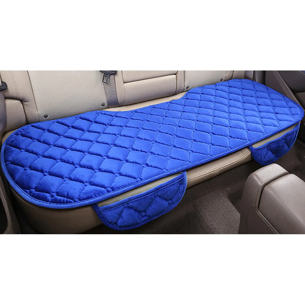 Plush Car Seat Cushion, Non Binding Anti Slip Rubber Bottom, Advanced Comfort Memory Foam, Driver Seat Backrest Cushion, Winter Seat Heating Pad