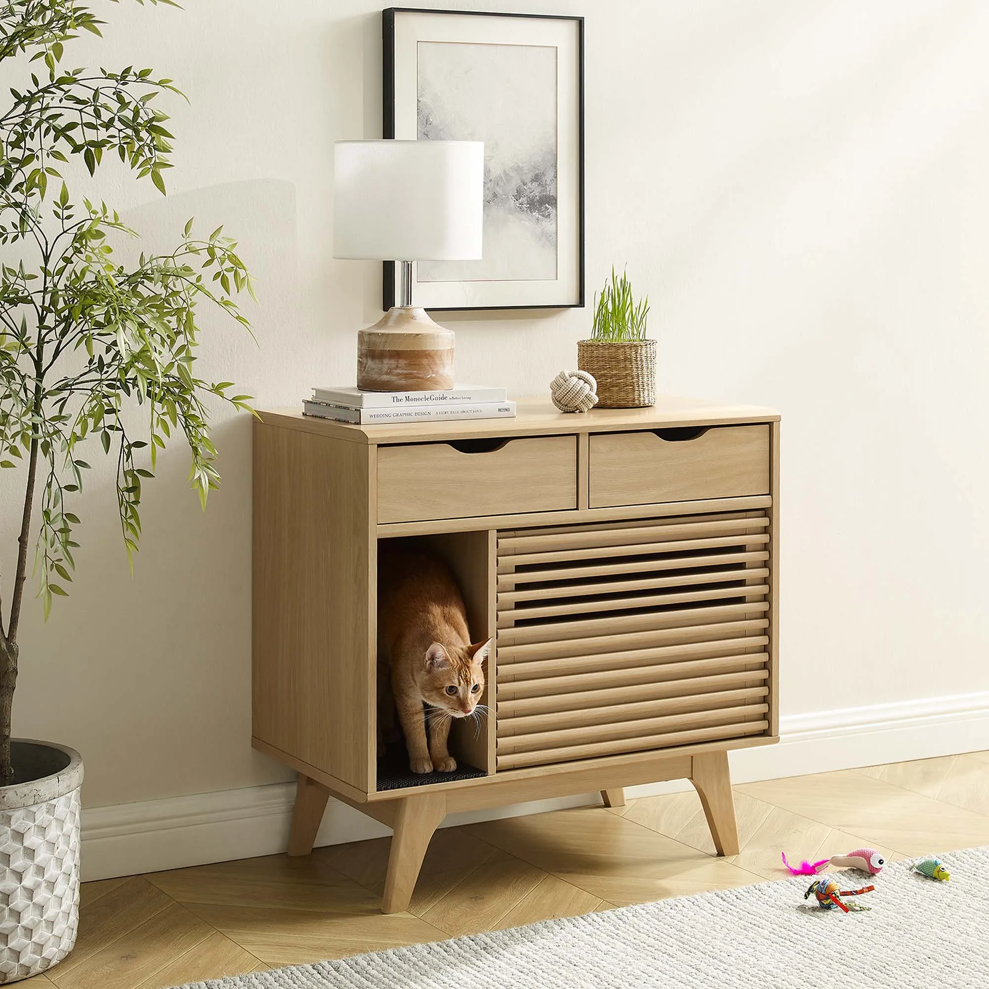 Render Cat Cabinet by Modway