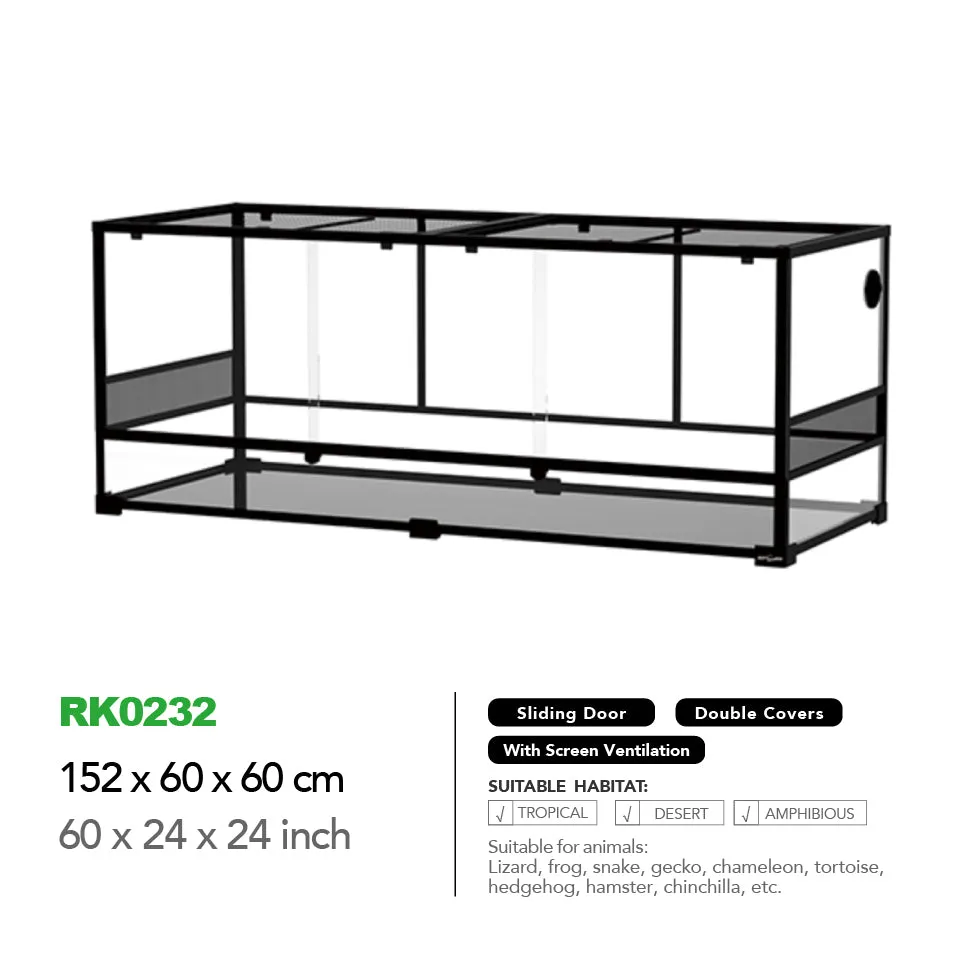 REPTIZOO Knock-Down Glass Terrarium RK Series