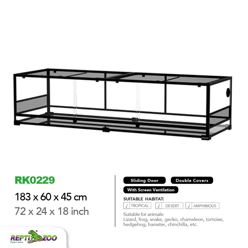 REPTIZOO Knock-Down Glass Terrarium RK Series