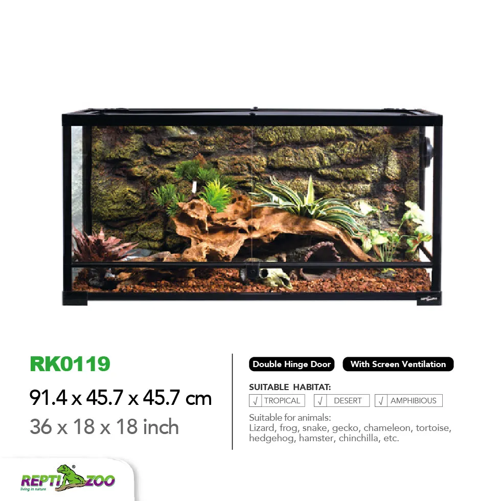 REPTIZOO Knock-Down Glass Terrarium RK Series