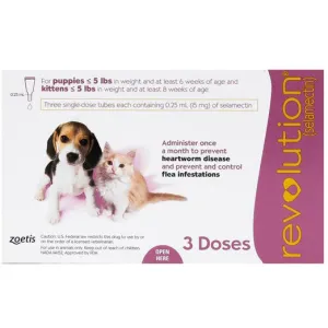 Revolution- Mauva Kitten and Puppies (<2.5kg)