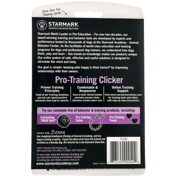 STARMARK - Pro-Training Clicker by StarMark- Training Guide Included.