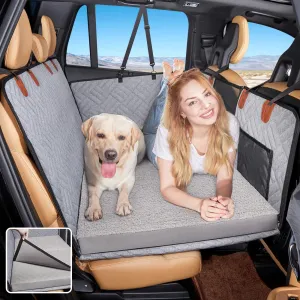 YJGF Washable Dog Bed - Car Seat Cover & Extender for Large Dogs - Waterproof, Removable Dog Hammock Cover for Back Seat